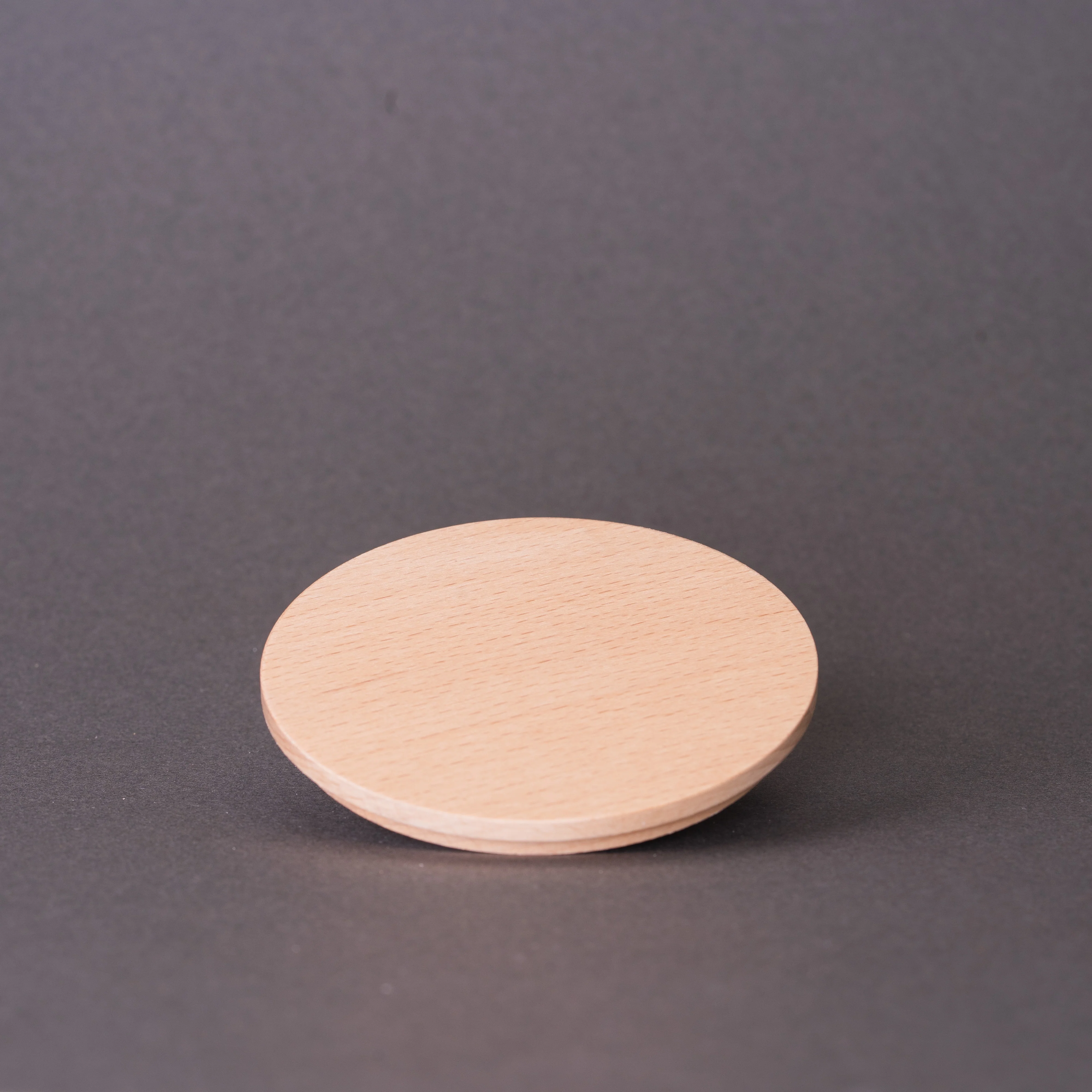 Shallow Beech Lid for 30cl Lotti Jar