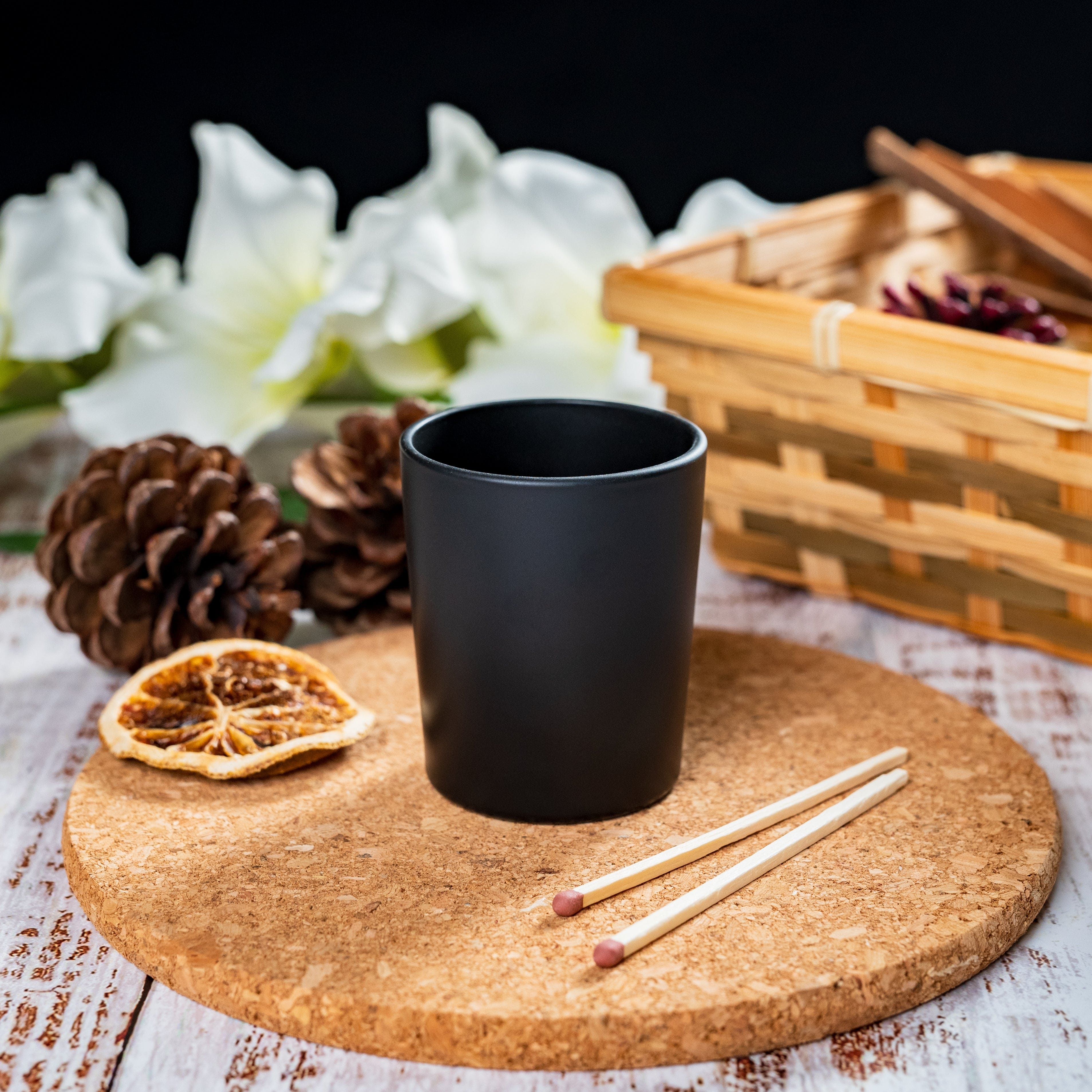 9cl Lotti Candle Jar - Black Matt - Image 3