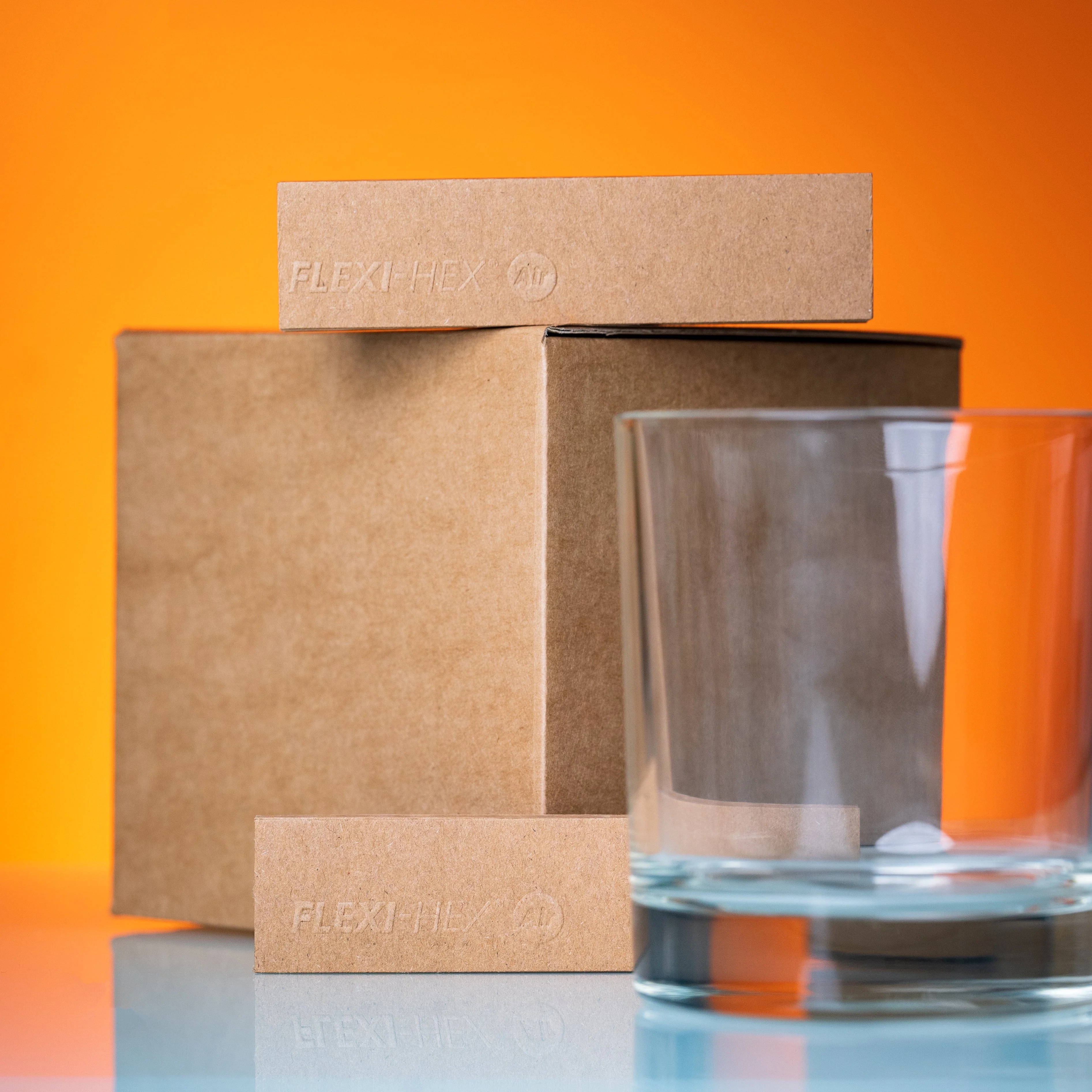 Kraft Flexi-Hex Candle Box (Size 4)