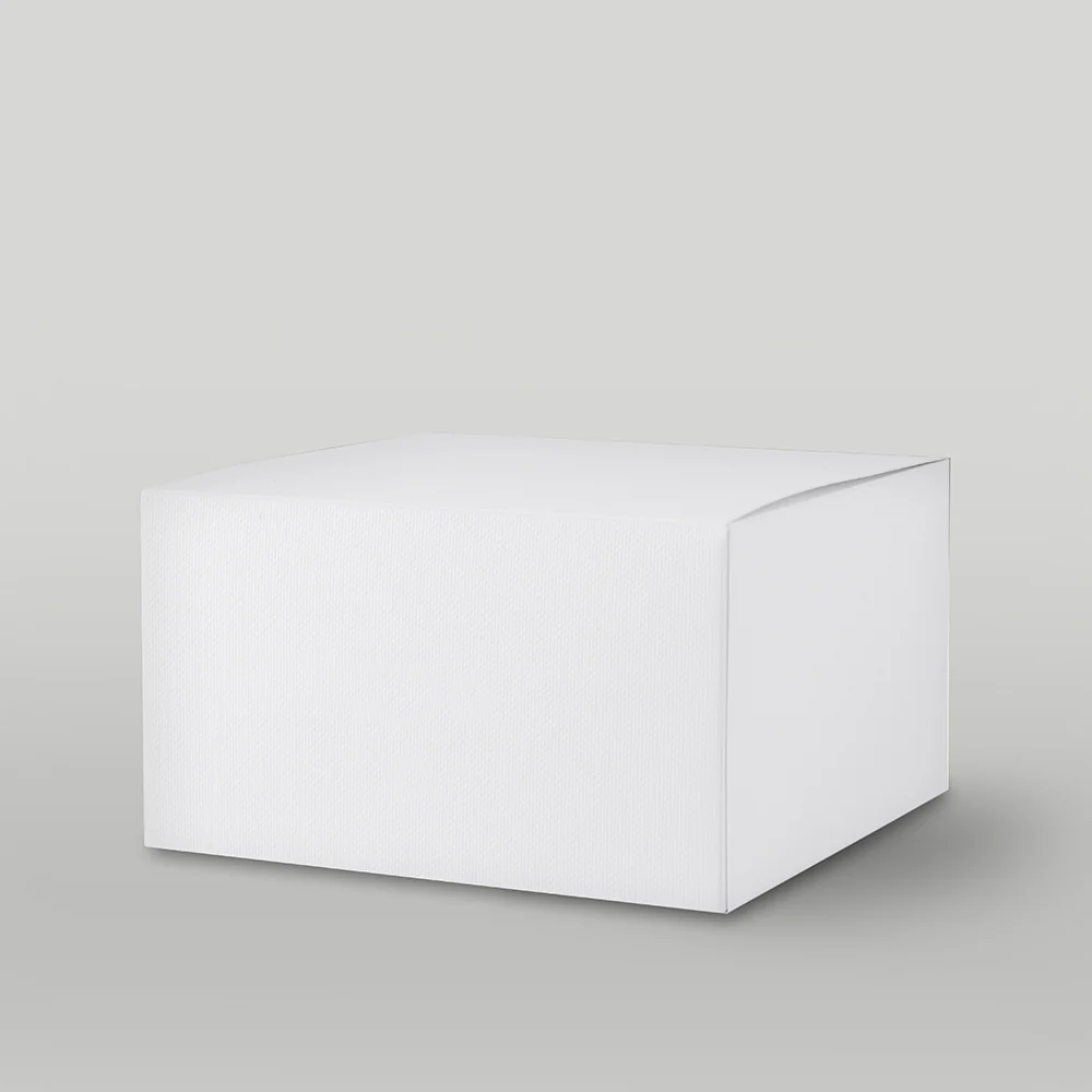 White eFluted Candle Box (Size 5)