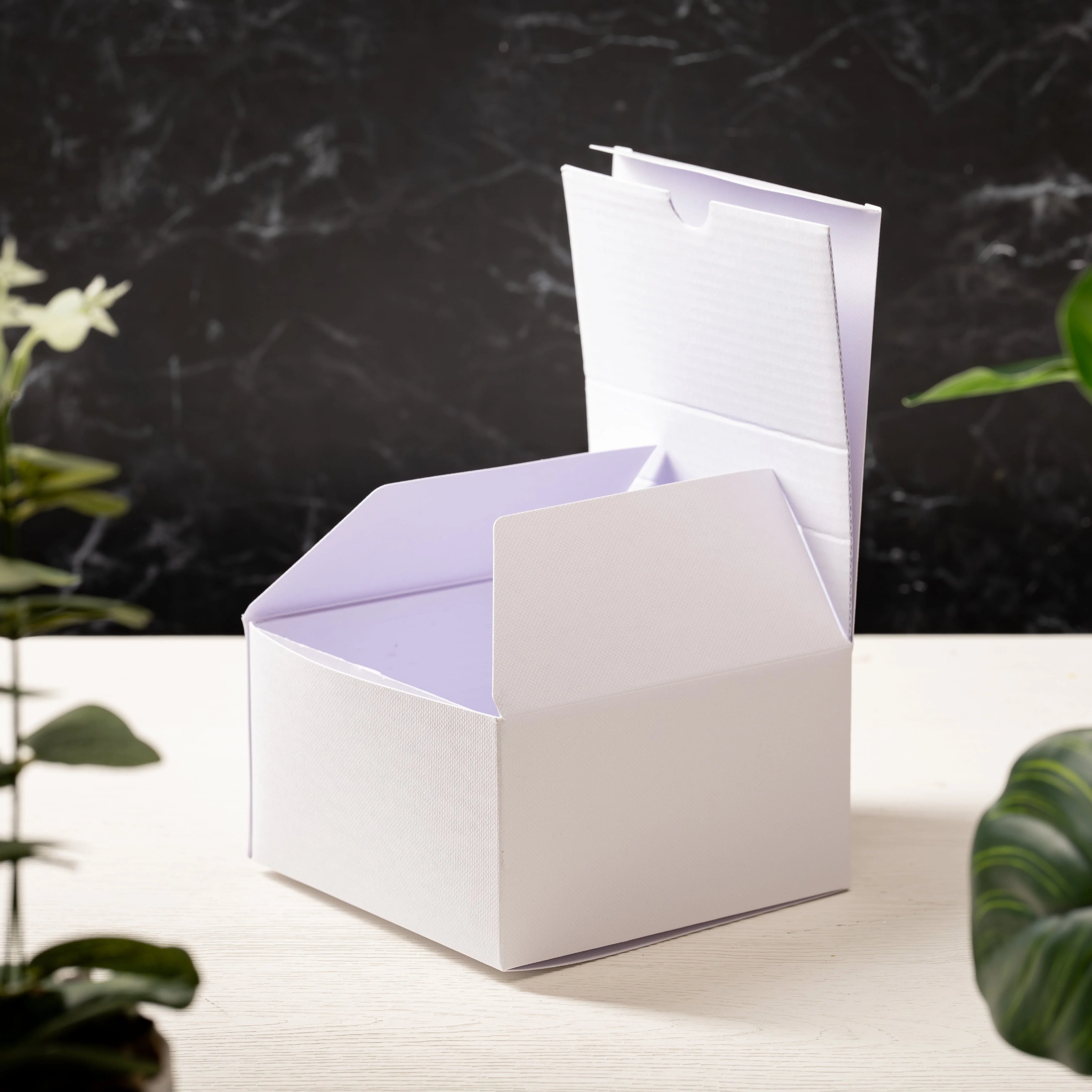 White eFluted Candle Box (Size 5) - Image 3