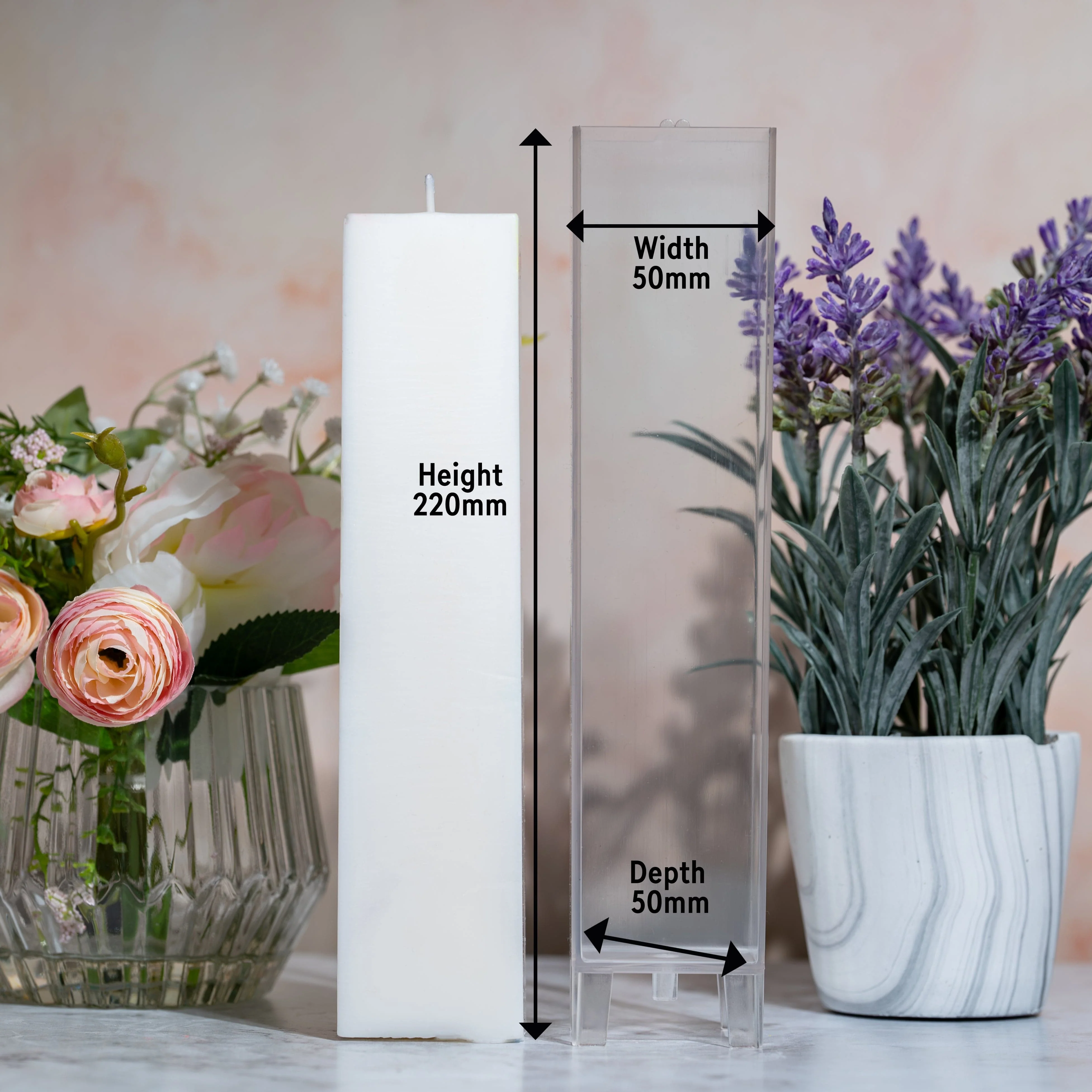 Rectangle - Pillar Candle Mould - Image 2