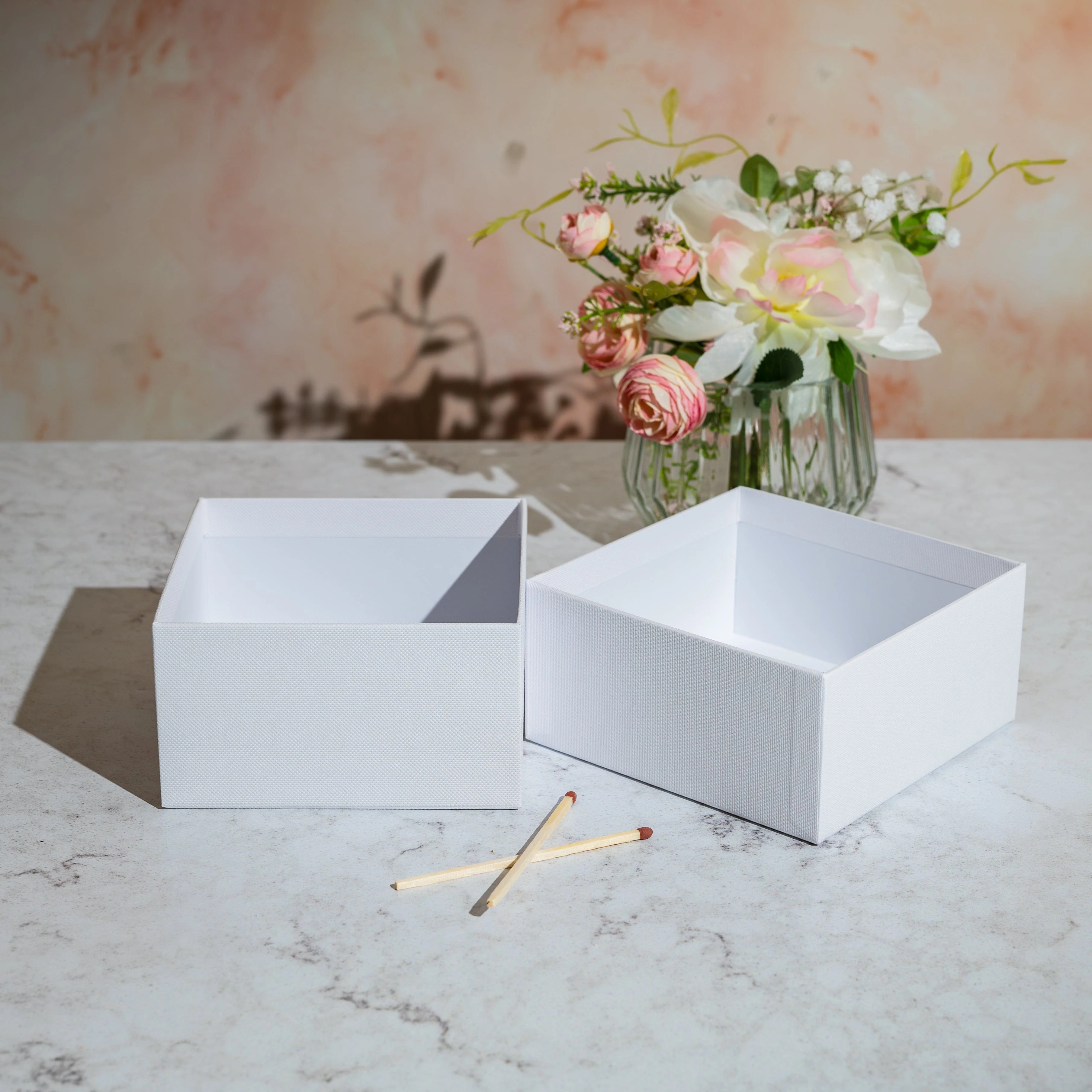 Luxury Rigid Box & Sleeves - 425g - 3-Wick White - Pack of 2 - Image 3